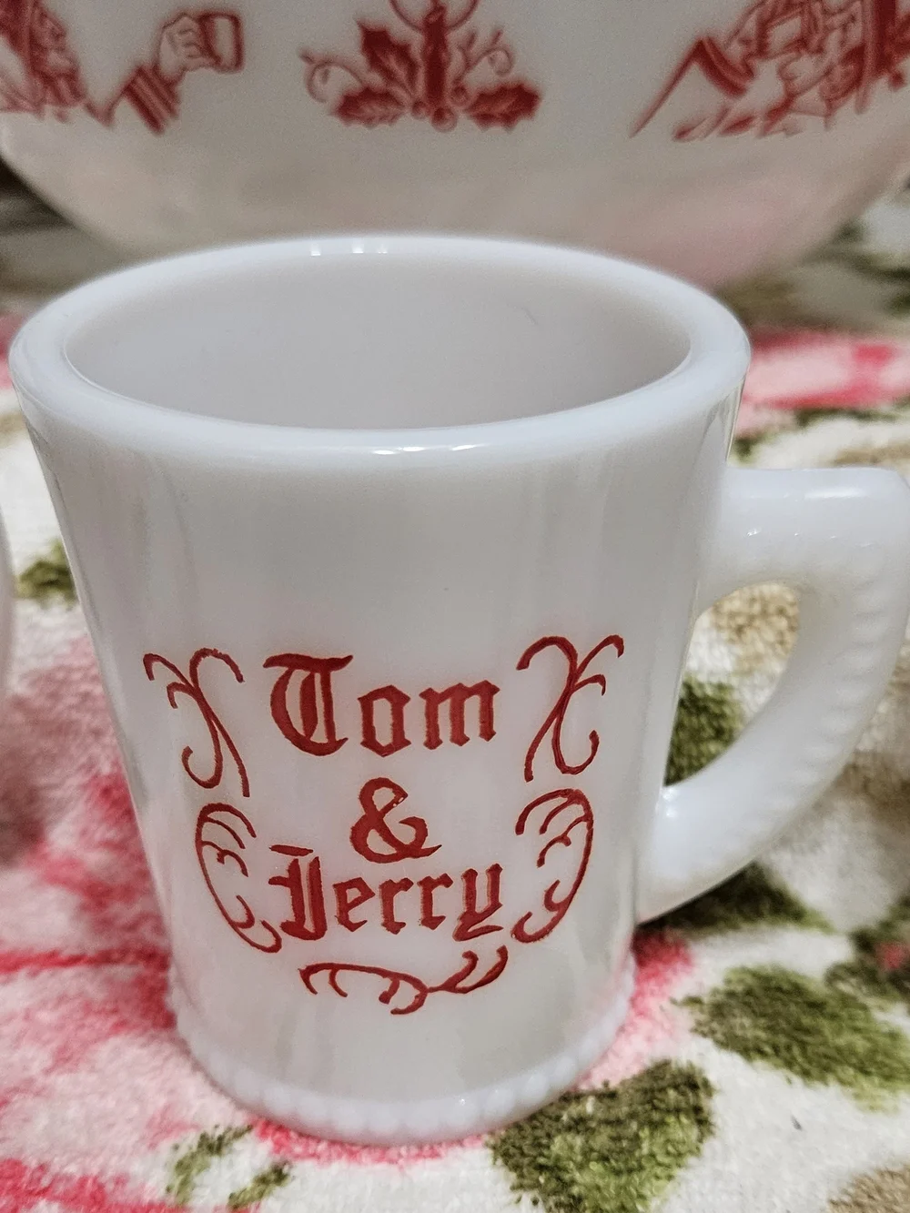 Vintage 1950's Tom and Jerry Set 5 Mugs